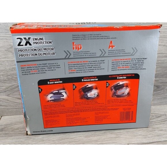 Air Filter For 2005-2010 Ford Mustang 2008 2006 2007 2009 Fram CA9895 - Picture 3 of 6